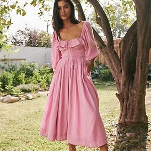 Free People Oasis Dress in Rose